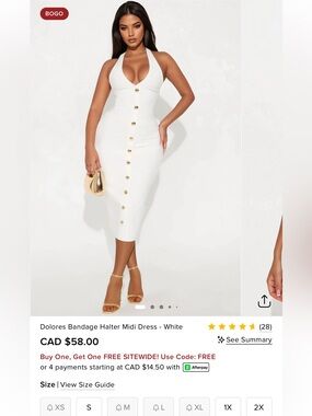 Halter Bandage Dress - BNWT